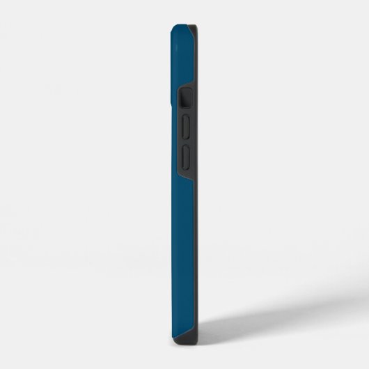 Mint en blauw kleurenblok telefoonhoesje iPhone hoesje (Linkerkant)