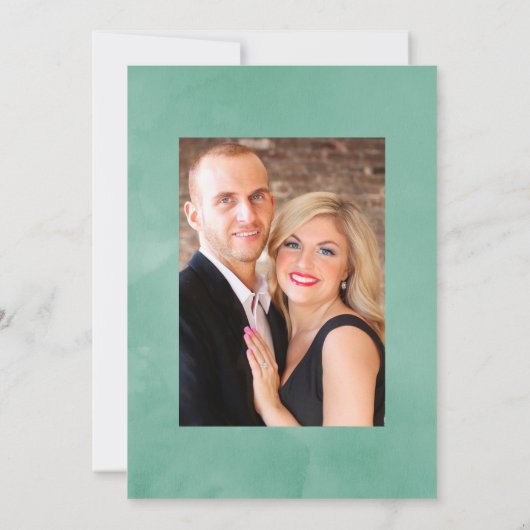 Mint en Blue Boho Wine Tasting Weddenschap Kaart (Achterkant)