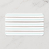 Mint en Brown Heart en Arrow Visitekaartje (Achterkant)