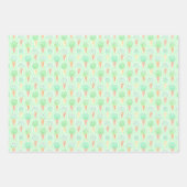 Mint en Chip Ice Cream Kegelpatroon Inpakpapier Vel (Voorkant)