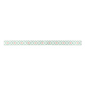 Mint en Coral Ikat Diamonds Patroon Lint (Voorkant)