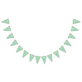 Mint en gouden Confetti bruiloft Vlaggetjes (Alle)