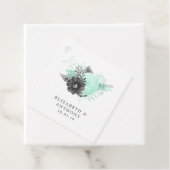 Mint en houtskool bedankjes labels (In situ)