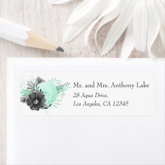 Mint en houtskool etiket (Insitu)