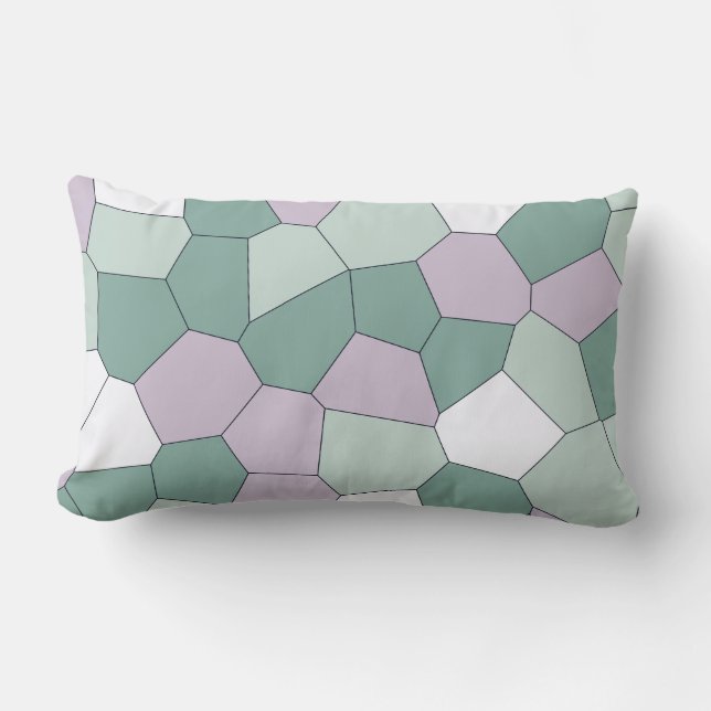 Mint en Lavender Kussen (Voorkant)