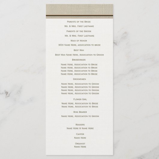 Mint en Peach Gerbera Daisy Wedding Program Programma (Achterkant)