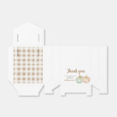 Mint en Peach Pumpkin Gender Reopenbaarmakingsfees Bedankdoosjes (Uitgevouwen)