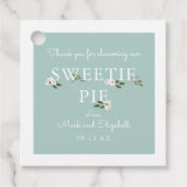 Mint en Roze Baby Dank u Bedankjes Labels (Voorkant)