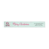 Mint en roze vrolijke kerst Schattigee pinguïn adr (Individueel)