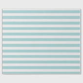  mint en witte strepen cadeaupapier (Vlak)