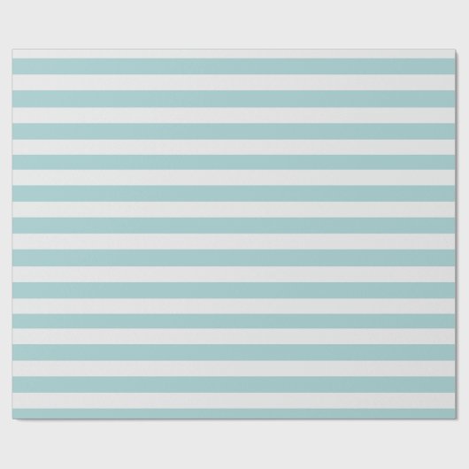 mint en witte strepen cadeaupapier (Vlak)