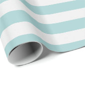  mint en witte strepen cadeaupapier (Rol Hoek)