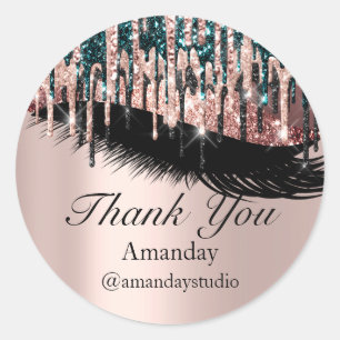 Mint Eyelashes Extension Makeup Roos Grey Drives Ronde Sticker