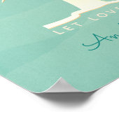 Mint Fingerprint Tree Weddenschap Book Poster (Hoek)