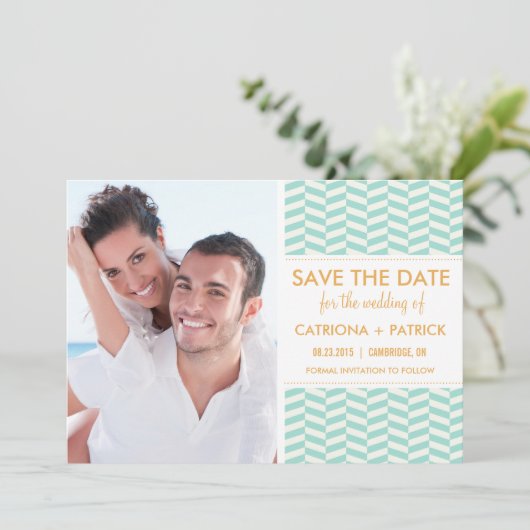 Mint Fishbone Pattern Sla de datummededelingen op Kaart (Staand voorkant)