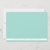 Mint Fishbone Pattern Sla de datummededelingen op Kaart (Achterkant)