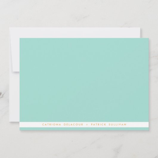 Mint Fishbone Pattern Sla de datummededelingen op Kaart (Achterkant)