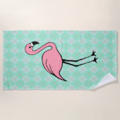 Mint Flamant rose Rose Plage Piscine Serviette Vac (Devant)