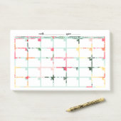 Mint Floral niet-gedateerd kalender Post-it® Notes (Op bureau)