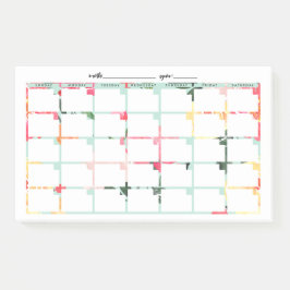 Mint Floral niet-gedateerd kalender Post-it® Notes