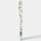 Mint Flower iPhone 16 Coque, Coque de nom personna (Verso / Gauche)