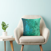 Mint Flurry Abstract Spat Kunst Kussen (Stoel)