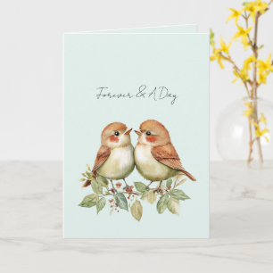 Mint Forever Love Birds Kaart