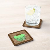 Mint-Frosted Chocolate Cupcake, Fractal Background Onderzetter (Rechterzijde)