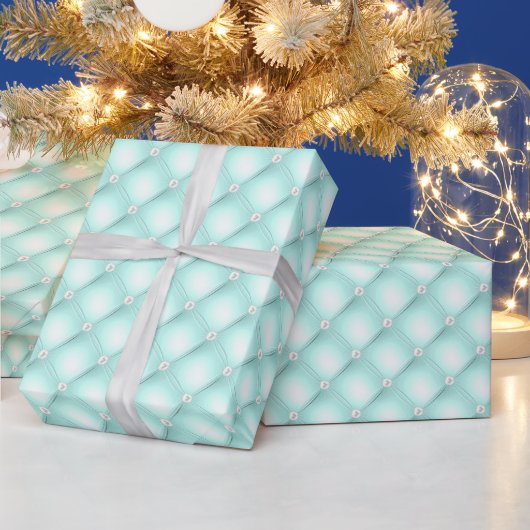 Mint getufte parels cadeaupapier (Feestdagen)