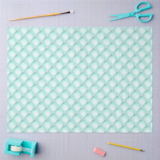 Mint getufte parels tissuepapier (Craft)