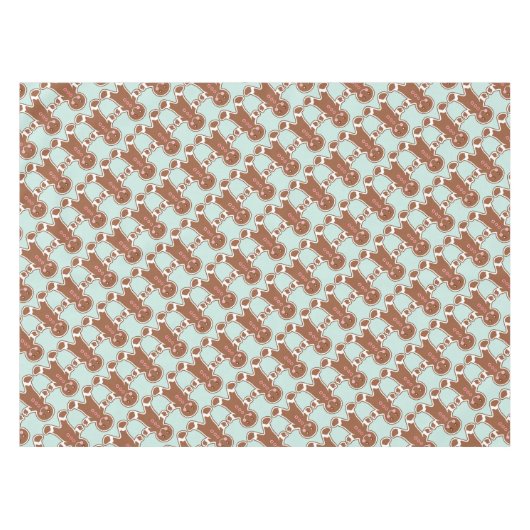 Mint GingerBrood Boys Tablecloth Tafelkleed (Voorkant (Horizontaal))