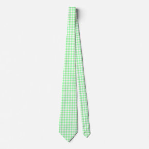 Mint Gingham Stropdas