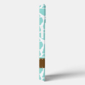 Mint Giraffe Patroon Case-Mate iPhone Case (Achterkant / Rechts)