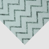 Mint Glam Chevron zigzag strepen Tissuepapier (Detail)