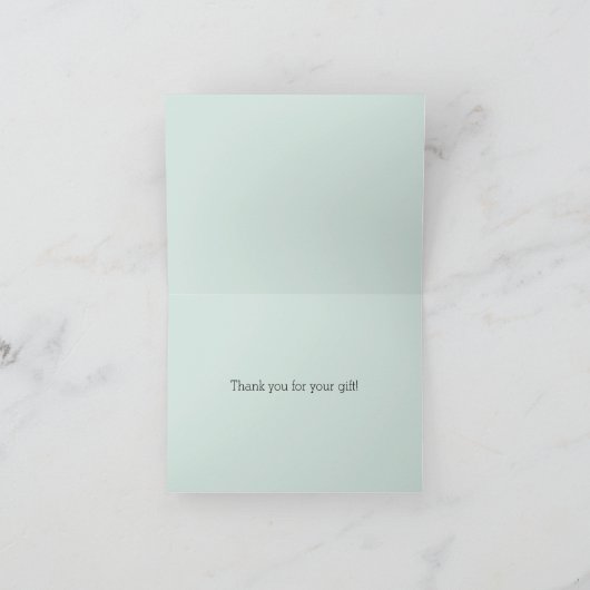 Mint Glam Confetti Stippen Bedankt (Binnen)