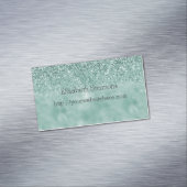  Mint Glam Glitz Glitter Magnetisch Visitekaartje (Voorbeeld)