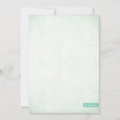 Mint Glitter Kijk Bachelorette Kaart (Achterkant)