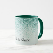 Mint Glitter Sparkle Mok (Voorkant rechts)