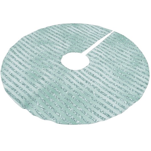  Mint Glitter Stripes       Kerstboom Rok (Gekanteld)