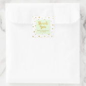 Mint Gold Baby shower Dank u voor Sticker (Tas)