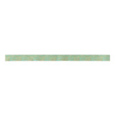 Mint Gold Faux Glitter Stripes Lint (Voorkant)