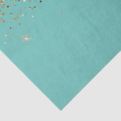 Mint Gold Glam Glitter Bruiloft Tissuepapier (Detail)