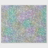 Mint Gold Paarse Glitter Cadeaupapier (Vlak)