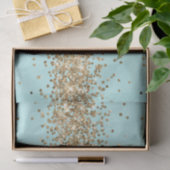 Mint Gold Sparkle Glitter Tissuepapier (Geschenk)