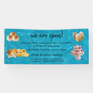 Mint & Gold Whisk Bakery Business ReOpening Spandoek