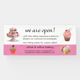 Mint & Gold Whisk Bakery Business ReOpening Spandoek