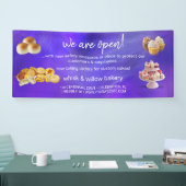 Mint & Gold Whisk Bakkerij Business Heropening Paa Spandoek (Beurs)