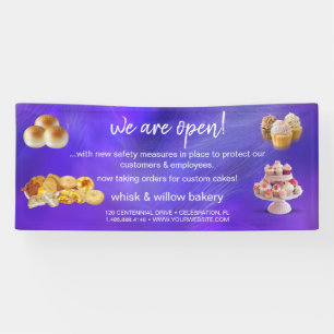 Mint & Gold Whisk Bakkerij Business Heropening Paa Spandoek