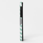 Mint & Gray Trendy Pattern monogram iPhone 5 Case-Mate iPhone Case (Achterkant/links)