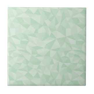 Mint Green Abstrac Mosaic Geometric Pattern Tegeltje